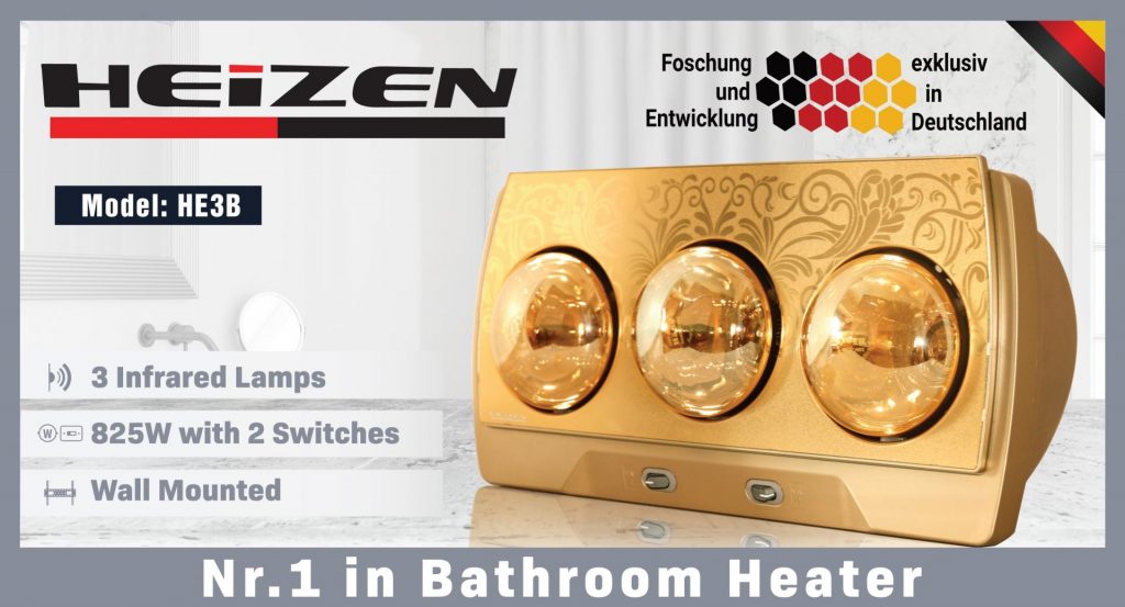 Đèn Sưởi Nhà Tắm Heizen HE-3B